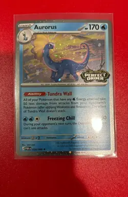 Pokemon Aurorus Perfect Order Holo Rare Card 024/088 Stage 2 (Promo Card) - Image 1