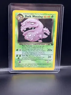 Pokemon TCG Dark Weezing Team Rocket 14/82 60 HP Holo Rare Stage 1 English Card - Image 1