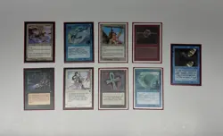 Magic The Gathering Lot (9) Vintage Cards Various Years 1993-2001 w/Sleeves - Image 1