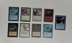 Magic The Gathering Lot (9) Vintage Cards Various Years 1993-2001 w/Sleeves - Image 3