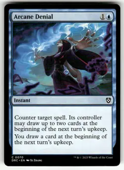 ARCANE DENIAL #70 MTG COMMANDER: AETHERDRIFT COMMON - Image 1
