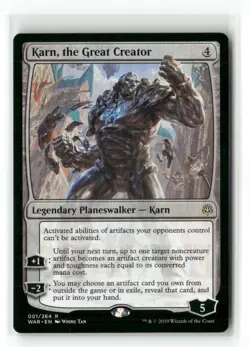 Karn, the Great Creator 1 Rare War of the Spark Magic: The Gathering Near Mint - Image 1