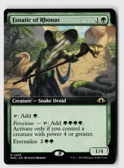 Fanatic of Rhonas (Extended Art) #458 (NM) Modern Horizons 3 MH3 Magic MTG - Image 1