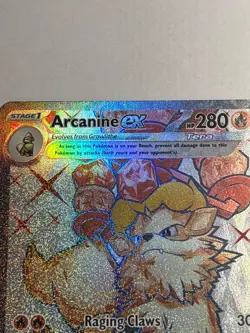 Pokemon Arcanine ex 224/198 SV1 EN Full Art Ultra Rare Holo Scarlet Violet - Image 3