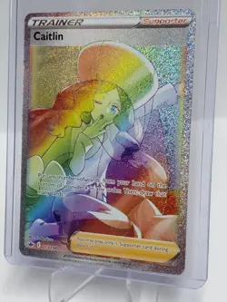 Pokemon TCG Caitlin Rainbow Rare 213/198 Chilling Reign - Image 1