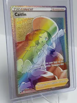 Pokemon TCG Caitlin Rainbow Rare 213/198 Chilling Reign - Image 2