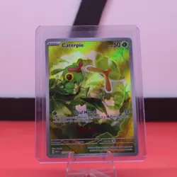 2023 Pokemon TCG Scarlet & Violet 151 MEW-EN Illustration Rare 172 Caterpie - Image 1