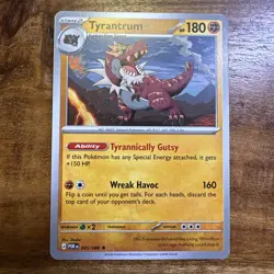 Pokemon Perfect Order 045/088 NON Holo Rare Tyrantrum DECK EXCLUSIVE - Image 1