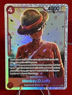 Monkey D. Luffy OP12-015 SR Legacy of the Master - ONE PIECE Card Game ENGLISH - Image 1