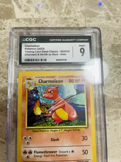 CGC Mint 9 Graded Charmeleon Holo 002/034 Classic Collection 2023 Pokemon TCG - Image 4