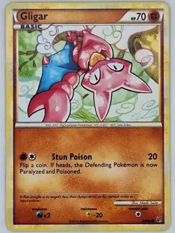 Gligar 49/90 Pokemon - HS Undaunted LP - Image 1