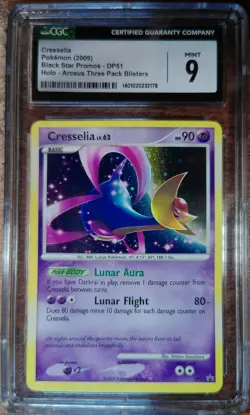 2009 Pokemon Promo Cresselia DP51 Arceus Blister Pack Holo CGC 9 MINT Vintage - Image 1
