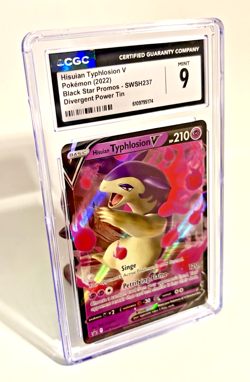 CGC 9 Hisuian Typhlosion V ✨ SWSH237 Sword & Shield Promo Holo 2022 Pokemon - Image 2