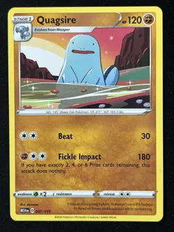 Quagsire 007/015 New 2025 McDonalds Happy Meal Pokemon Dragon Discovery Card - Image 1