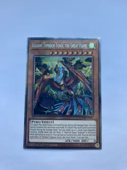 YUGIOH RADIANT TYPHOON FONIX, THE GREAT FLAME STARLIGHT RARE NM DOOD-EN017 - Image 1