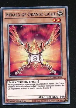 Herald of Orange Light - MZTM-EN068 - Rare - 1st Edition - Yugioh - Image 1