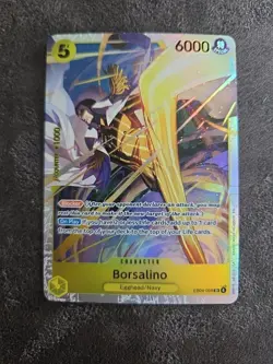 Bandai One Piece Card Game Egghead/Navy EB04-058 Borsalino SR Foil Blocker 6000 - Image 1