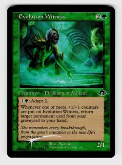 Magic the Gathering | MTG, Foil, Evolution Witness (Retro Frame), No.424, C - Image 1