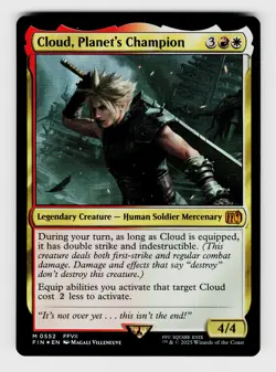 Magic the Gathering | MTG, Foil, Cloud, Planet's Champion, No.552, M - Image 1