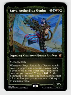 Magic the Gathering | MTG, Foil, Satya, Aetherflux Genius (Display Commander) - - Image 1