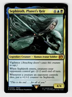 Magic the Gathering | MTG, foil, Sephiroth, Planet's Heir, No.553, M - Image 1