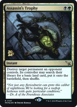 MTG Assassin's Trophy (0187) [Murders at Karlov Manor Prerelease Promos] Foil Ne - Image 1