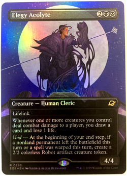 MTG Elegy Acolyte (Borderless Foil) Edge of Eternities 293 NM - Image 1