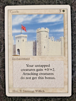 1994 Magic the Gathering - Castle - mint - Revised no play MTG..(DS3D1K7) - Image 1