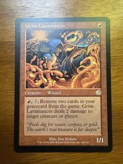 MTG Grim Lavamancer Torment Regular Rare Card 100/143 LP - Image 1