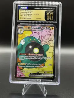 Pokemon Iono's Bellibolt ex 172/159 Ultra Rare Holo CGC Pristine 10 280 HP - Image 1
