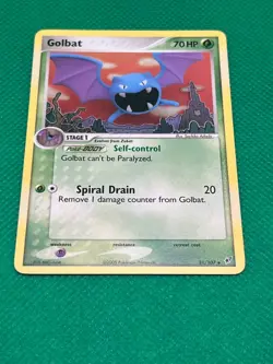 Pokemon Tcg Goldbat 31/107 EX Deoxys Non Holo - Image 2