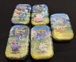 Pokemon Center TCG: Mega Evolution — Ascended Heroes Mini Tin x 5 Bundle - Image 1