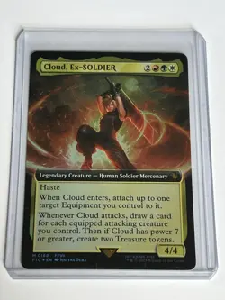 Cloud Ex Soldier 168 MTG Final Fantasy 2025 Mint - 9.0 + Mythic Rare Foil - Image 1