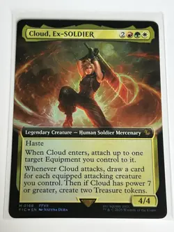 Cloud Ex Soldier 168 MTG Final Fantasy 2025 Mint - 9.0 + Mythic Rare Foil - Image 2