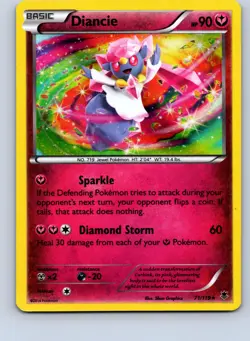 Pokemon: XY - Phantom Forces Diancie #71/119 Rare,Holo .P2N - Image 1