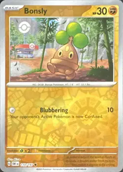 Bonsly 110/197 Common Obsidian Flames Pokemon Reverse Holo Near Mint - Image 1