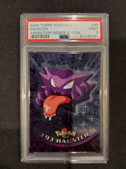 PSA 9 Haunter Foil Topps Pokemon Animation Series 2 - Image 1