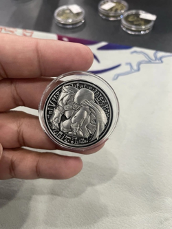 Yugioh Mobius The Frost Monarch Coin Official Silver - Image 1