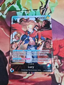 OP15-002 Lucy Alt Art Leader Adventure on KAMI's Island One Piece TCG English - Image 1