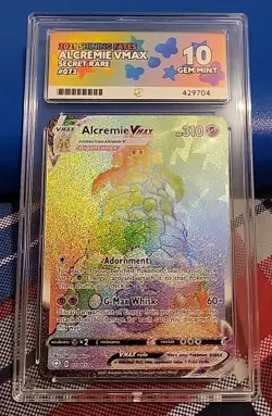 Alcremie Vmax 073/072 -Secret Rare - Ace 10 - Shining Fates - Pokemon Card - Image 1