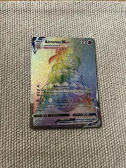 Alcremie VMAX 073/072 Shining Fates NM Rainbow Secret Rare Pokemon TCG - Image 1