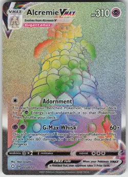 Pokemon Alcremie VMAX (Secret) Secret Rare Shining Fates 073/072 NM - Image 1