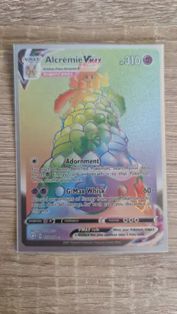 Alcremie VMAX 073/072 (NM) - Shining Fates - Rainbow Secret Rare Pokemon TCG - Image 1