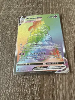 Alcremie VMAX 073/072 Rainbow Secret Rare Card Shining Fates Pokemon TCG - Image 1