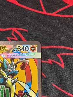 Pokemon TCG - Mega Lucario EX MEP 033 Mega Evolution Promo - Black Star - NM - Image 2