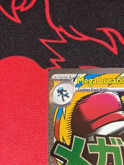 Pokemon TCG - Mega Lucario EX MEP 033 Mega Evolution Promo - Black Star - NM - Image 3
