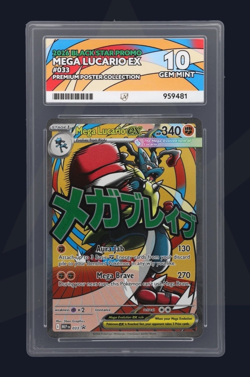 Pokemon TCG ACE 10 Mega lucario ex Premium poster promo #033 - Image 1