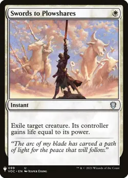 MTG - Swords to Plowshares - The List - Magic the Gathering - Image 1