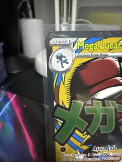 Pokemon TCG Mega Lucario EX MAR 033 Black Star Promo Ascended Heros NM Condition - Image 2