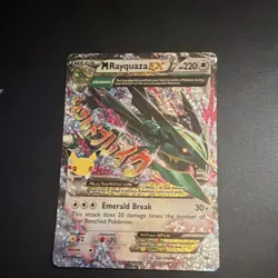 Pokemon TCG Holo M Rayquaza EX Card 76/108 Mega Celebrations Classic 220 HP - Image 1